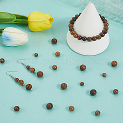 300Pcs 3 Styles Wood Beads&nbsp;WOOD-SC0002-14