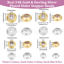 64Pcs 8 Styles Brass Beads&nbsp;KK-BBC0017-88