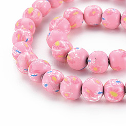 Handmade Polymer Clay Beads Strands&nbsp;CLAY-N008-055-05