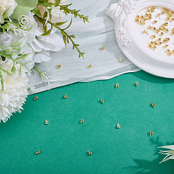 80Pcs 2 Styles Brass Crimp Beads&nbsp;KK-ME0004-70