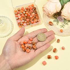 68Pcs 12 Styles Handmade Porcelain Beads&nbsp;PORC-FS0001-55