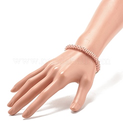 Glass Seed Beaded Bracelet with Brass Magnetic Clasps&nbsp;BJEW-JB07801-04