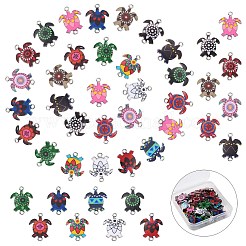 60Pcs 15 Styles Alloy Enamel Connector Charms&nbsp;ENAM-CJ0004-88