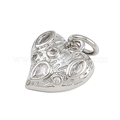 Brass Micro Pave Cubic Zirconia Pendants&nbsp;KK-A269-05P