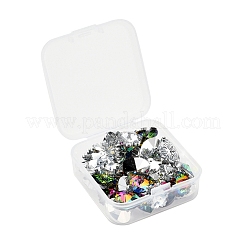 40Pcs 4 style Electroplated Glass Pendants&nbsp;EGLA-YW0001-12