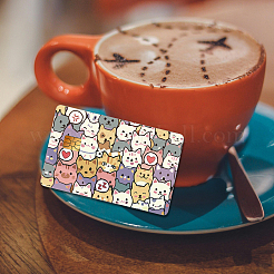 Plastic Waterproof Card Stickers&nbsp;STIC-WH0032-001