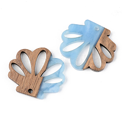 Resin & Walnut Wood Pendants&nbsp;RESI-S389-047B