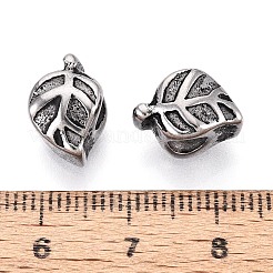 304 Stainless Steel European Style Large Hole Beads&nbsp;STAS-T072-111AS