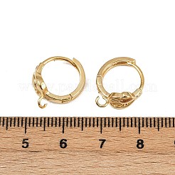 Brass Hoop Earring Findings&nbsp;KK-P310-33G