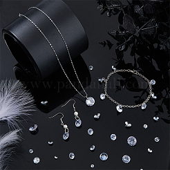 160Pcs 8 Styles Cubic Zirconia Pointed Back Pendants&nbsp;ZIRC-FH0001-52
