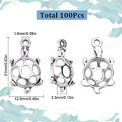 100Pcs Tibetan Style Zinc Alloy Pendants&nbsp;FIND-SC0007-15