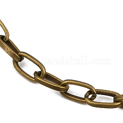 Antique Bronze Tone Iron Cable Chain Bracelet Making&nbsp;X-IFIN-H031-AB