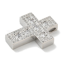 Rack Plating Brass Micro Pave Cubic Zirconia Pendants&nbsp;KK-L224-063P