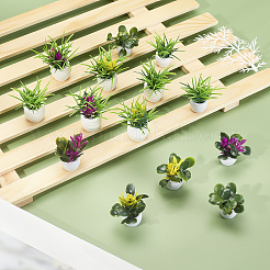 14Pcs 7 Styles Plastic Mini Bonsai Display Decorations&nbsp;DJEW-GA0001-11