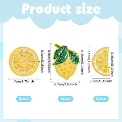 8Pcs Polyester Clothing Patches&nbsp;PATC-MA0001-39