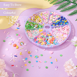 70G 10 Styles Handmade Polymer Clay Cabochons&nbsp;CLAY-SW0001-03B