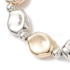 3Pcs CCB Plastic Nuggets Beaded Stretch Bracelets for Women Men&nbsp;BJEW-JB13303