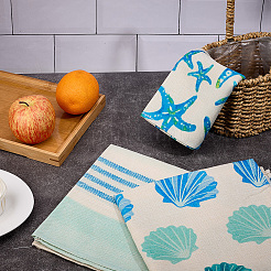 3Pcs 3 Styles Rectangle Linen Cleaning Cloth&nbsp;FIND-GF0007-75