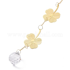 Faceted Glass Sun Catcher Pendant Decorations&nbsp;LS-AJEW-A037-06G