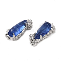 Brass Micro Pave Cubic Zirconia Pendants&nbsp;KK-C028-12P-04