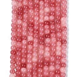 Ombre Effect Dyed Crackle Glass Beads Strands&nbsp;GLAA-Q106-01A-B07