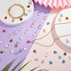 120Pcs 8 Colors Alloy Enamel Charms&nbsp;FIND-FH0017-01