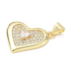 Brass Pave Cubic Zirconia Pendants&nbsp;CU-CBA83A6-07C-G03