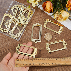 50Pcs Rectangle Iron Label Frame&nbsp;FIND-FH0018-09G