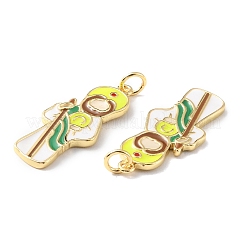 Rack Plating Brass Pendants with Jump Ring&nbsp;KK-F852-27G