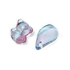 Gradient Color Transparent Glass Beads&nbsp;GLAA-B026-01M