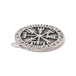 304 Stainless Steel Norse Valknut Rune Pendant&nbsp;X-STAS-E158-07AS