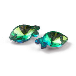 Electroplate Transparent Glass Pendants&nbsp;GLAA-A008-09C