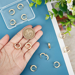 12Pcs 201 Stainless Steel Huggie Hoop Earrings Findings&nbsp;STAS-UN0043-22
