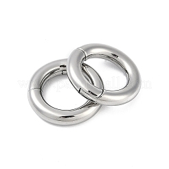 Round Ring 316 Surgical Stainless Steel Hoop Nose Rings&nbsp;EJEW-G416-19D-AS