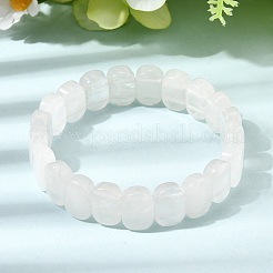 Natural Quartz Crystal Beaded Stretch Bracelets for Women Men&nbsp;BJEW-D461-02H