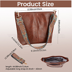 PU Leather Shoulder Bags with Ethic Bag Starp&nbsp;AJEW-WH20816-217B