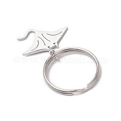 Ocean Theme 304 Stainless Steel Keychains&nbsp;KEYC-JKC01213-01
