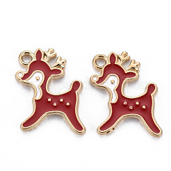 Alloy Enamel Pendants&nbsp;ENAM-S126-062B-NR