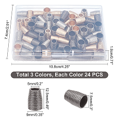 72Pcs 3 Colors Iron Bead Cone&nbsp;IFIN-CA0001-41