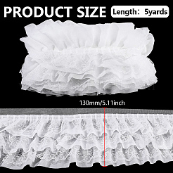 5 Yards Flower Polyester Lace Trim&nbsp;OCOR-WR0002-15A