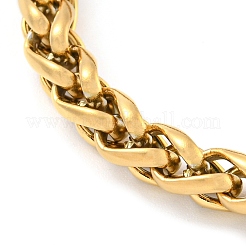 304 Stainless Steel Wheat Chain Bracelets for Women&nbsp;BJEW-G707-01G