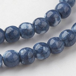Natural Ocean White Jade Bead Strands&nbsp;G-G916-4mm-05