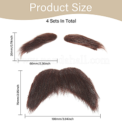 Cloth Eyebrows and Beards for Cosplay Costume Supplies&nbsp;DIY-WH0542-54B