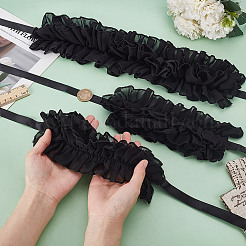 Chiffon Ruffled Lace Collar&nbsp;AJEW-WH0007-63B