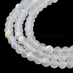 Transparent Glass Beads Strands&nbsp;X1-EGLA-A034-T4mm-MB19