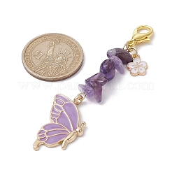 Butterfly Alloy Enamel Pendants Decoraiton&nbsp;HJEW-JM01637-03