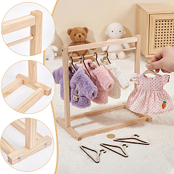 1Bag Wood Doll Clothes Rack&nbsp;DIY-UN0008-75