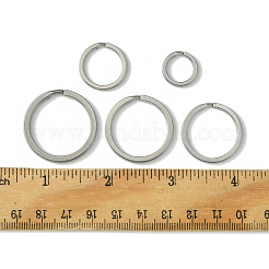 5 Styles 304 Stainless Steel Keychain Clasp Findings&nbsp;STAS-FS0001-56