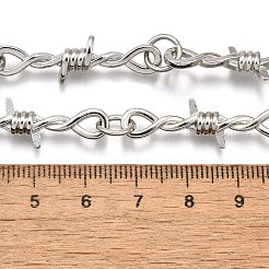 Alloy Barb Wire Necklaces&nbsp;NJEW-R254-01B-P