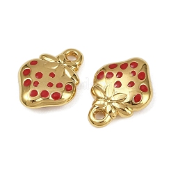 Strawberry 304 Stainless Steel Enamel Pendants&nbsp;STAS-L290-21A-G